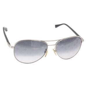 LOUIS VUITTON Conspiration Sunglasses metal Silver LV Auth 159184